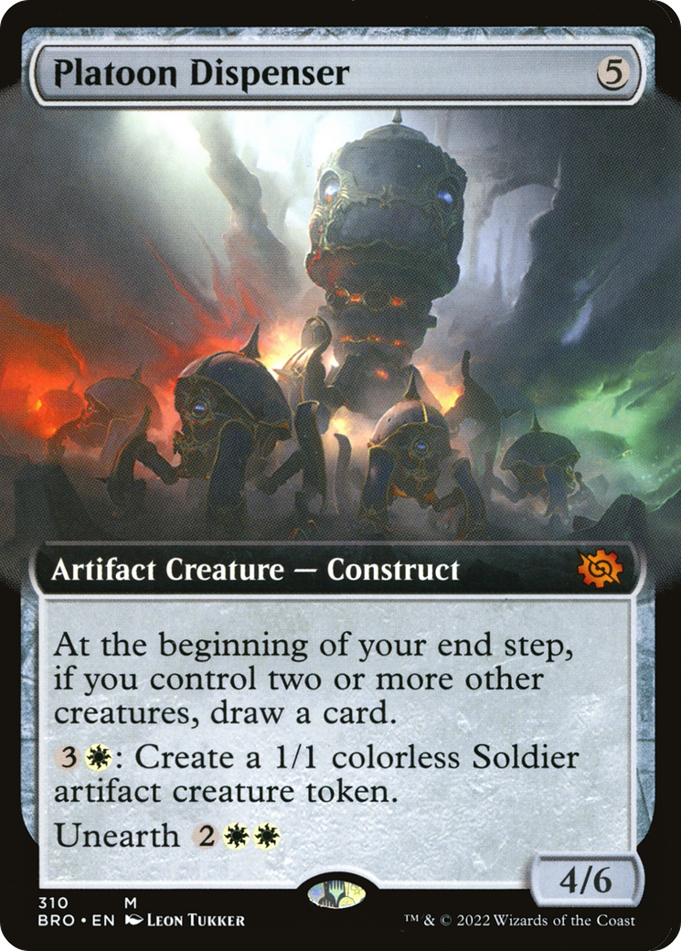 Platoon Dispenser (BRO-310) (Extended Art) (Foil)