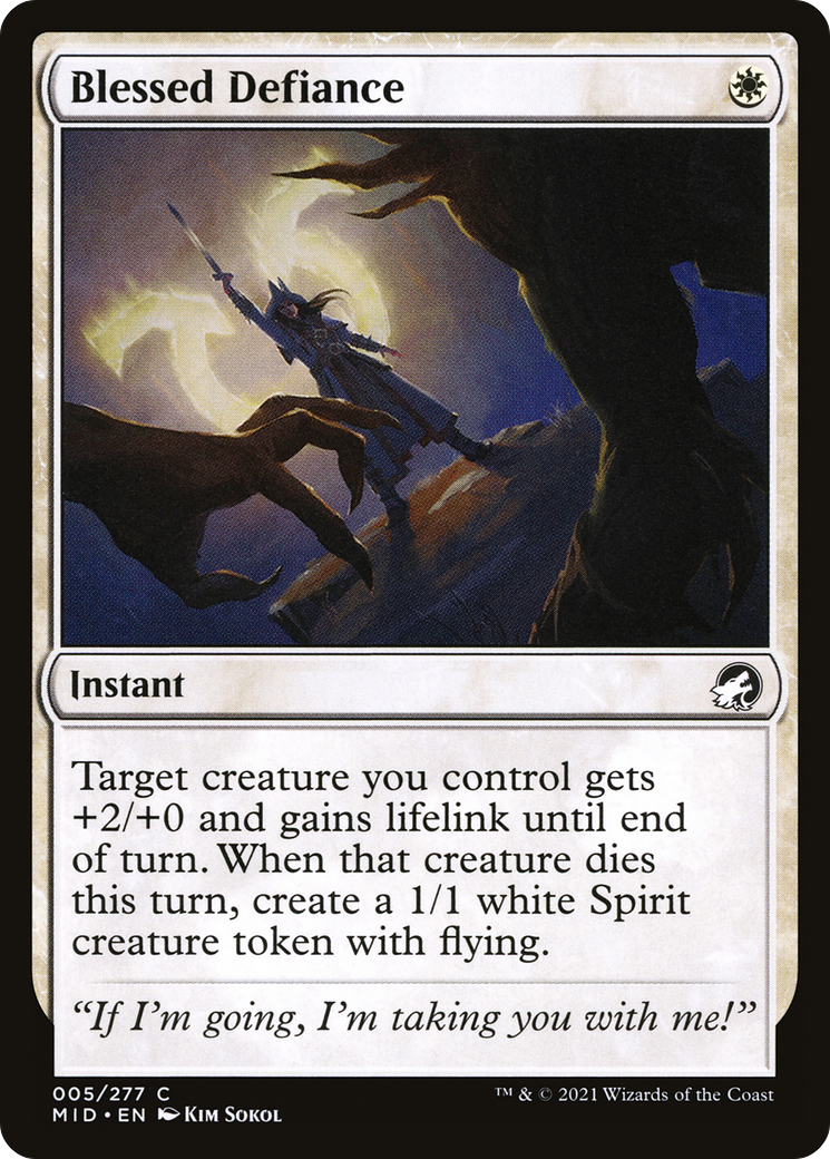 Blessed Defiance (MID-005) (Foil)
