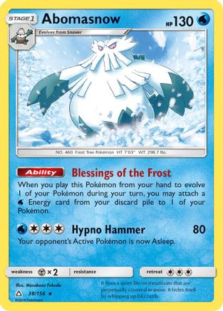 Abomasnow (UPR-038) (Reverse Holofoil)