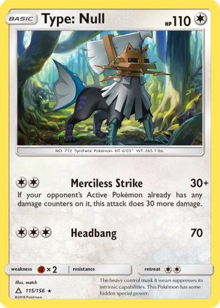Type: Null (UPR-115) (Reverse Holofoil)