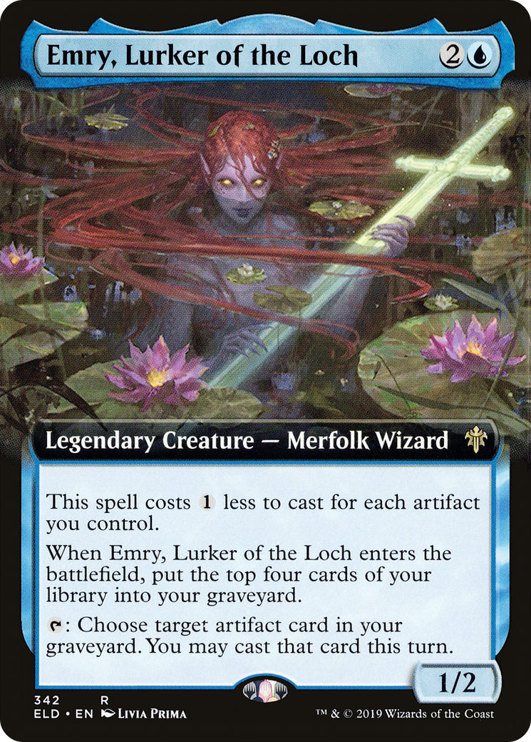 Emry, Lurker of the Loch (ELD-342) (Extended Art) (Foil)