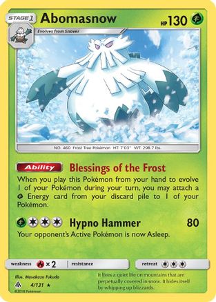 Abomasnow (FLI-004) (Reverse Holofoil)