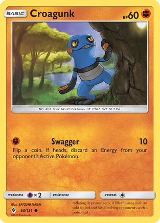 Croagunk (FLI-063) (Reverse Holofoil)