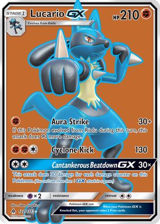 Lucario GX (Full Art) (FLI-122) (Holofoil)
