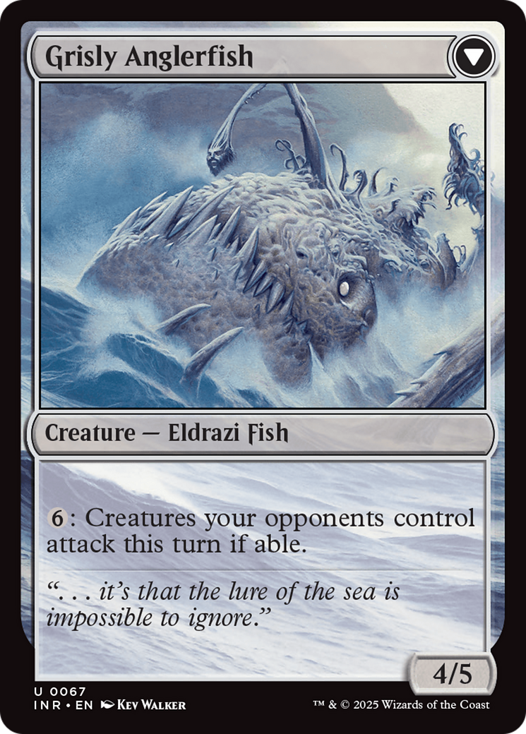 Grizzled Angler // Grisly Anglerfish (INR-067) (Foil)