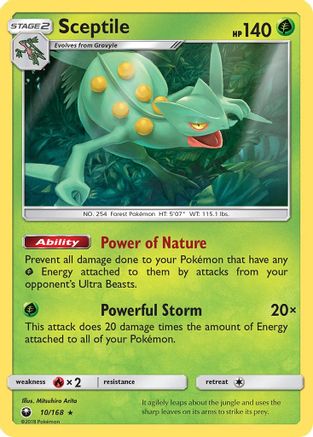 Sceptile (CES-010) (Reverse Holofoil)