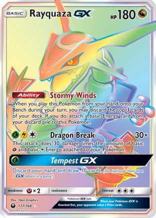 Rayquaza GX (Secret) (CES-177) (Holofoil)
