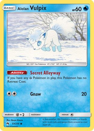 Alolan Vulpix (LOT-053) (Reverse Holofoil)
