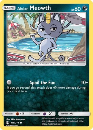 Alolan Meowth (LOT-118) (Reverse Holofoil)