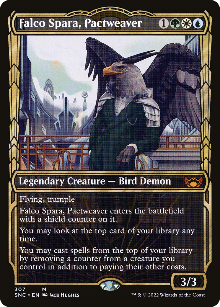 Falco Spara, Pactweaver (SNC-307) (Showcase) (Foil)
