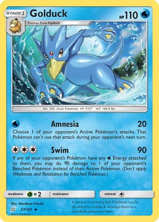 Golduck (TEU-027) (Reverse Holofoil)