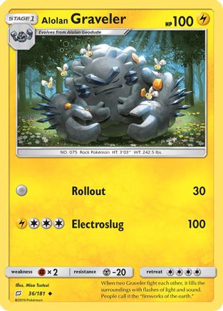 Alolan Graveler (TEU-036) (Reverse Holofoil)