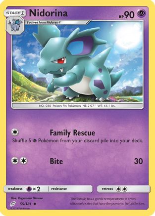 Nidorina (TEU-055) (Reverse Holofoil)