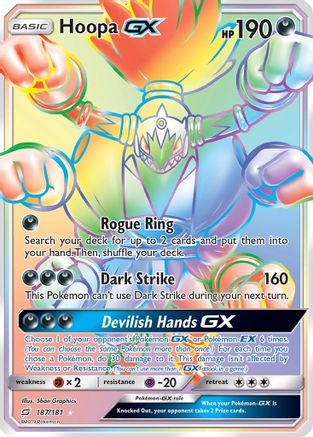 Hoopa GX (Secret) (TEU-187) (Holofoil)