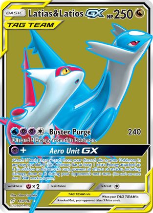 Latias & Latios GX (Full Art) (TEU-169) (Holofoil)