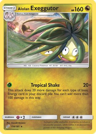 Alolan Exeggutor (114) (TEU-114) (Reverse Holofoil)