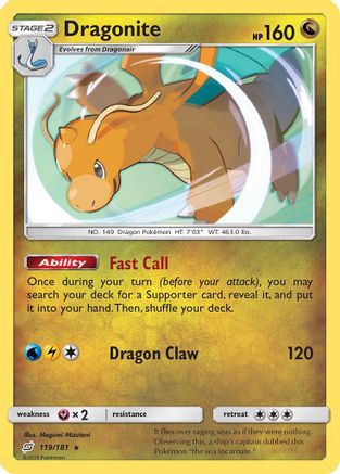 Dragonite (TEU-119) (Reverse Holofoil)