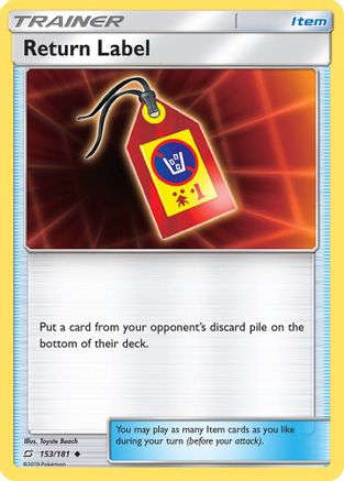 Return Label (TEU-153) (Reverse Holofoil)