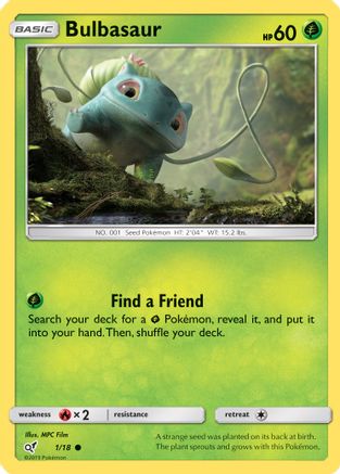 Bulbasaur (Holo Common) (DET-001) (Holofoil)