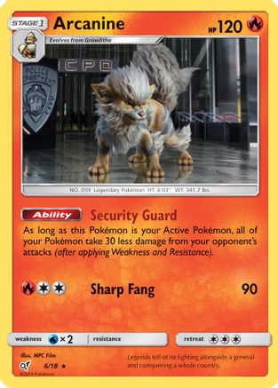 Arcanine (DET-006) (Holofoil)