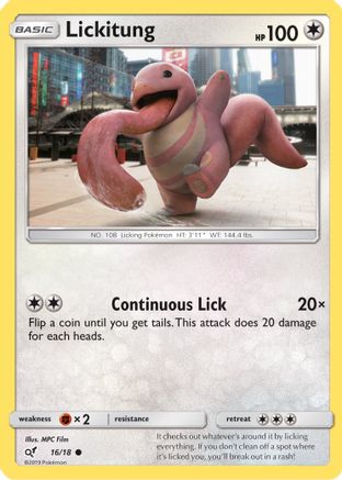 Lickitung (Holo Common) (DET-016) (Holofoil)