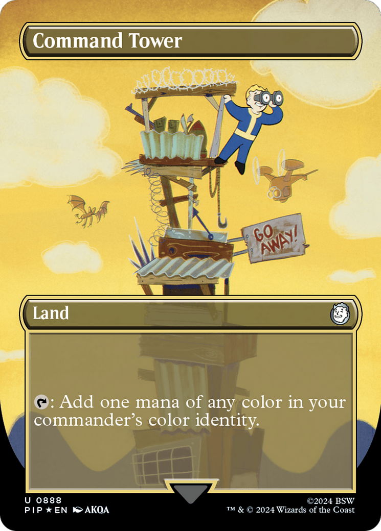 Command Tower (PIP-888) (Borderless) (Surge Foil)