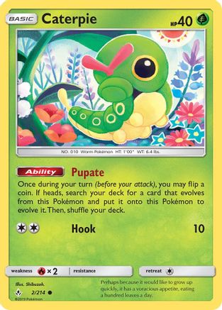 Caterpie (UNB-002) (Reverse Holofoil)