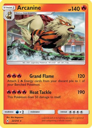 Arcanine (UNB-022) (Reverse Holofoil)
