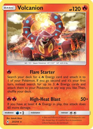 Volcanion (UNB-025) (Reverse Holofoil)