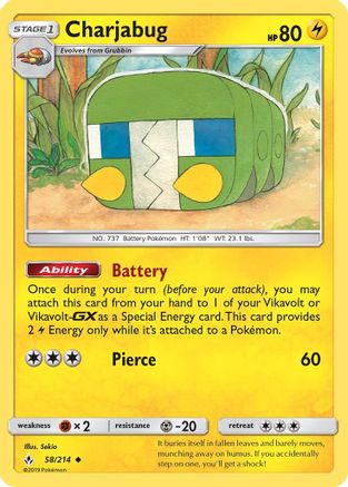 Charjabug (UNB-058) (Reverse Holofoil)