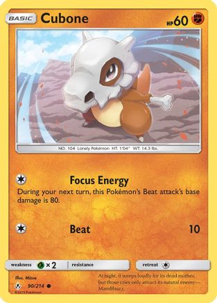 Cubone (UNB-090) (Reverse Holofoil)