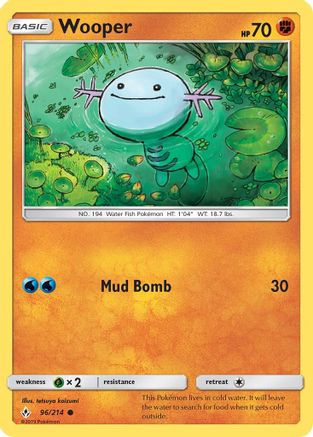 Wooper (UNB-096) (Reverse Holofoil)