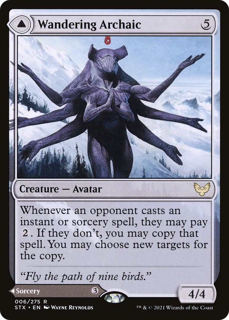 Wandering Archaic // Explore the Vastlands (STX-006) (Foil)