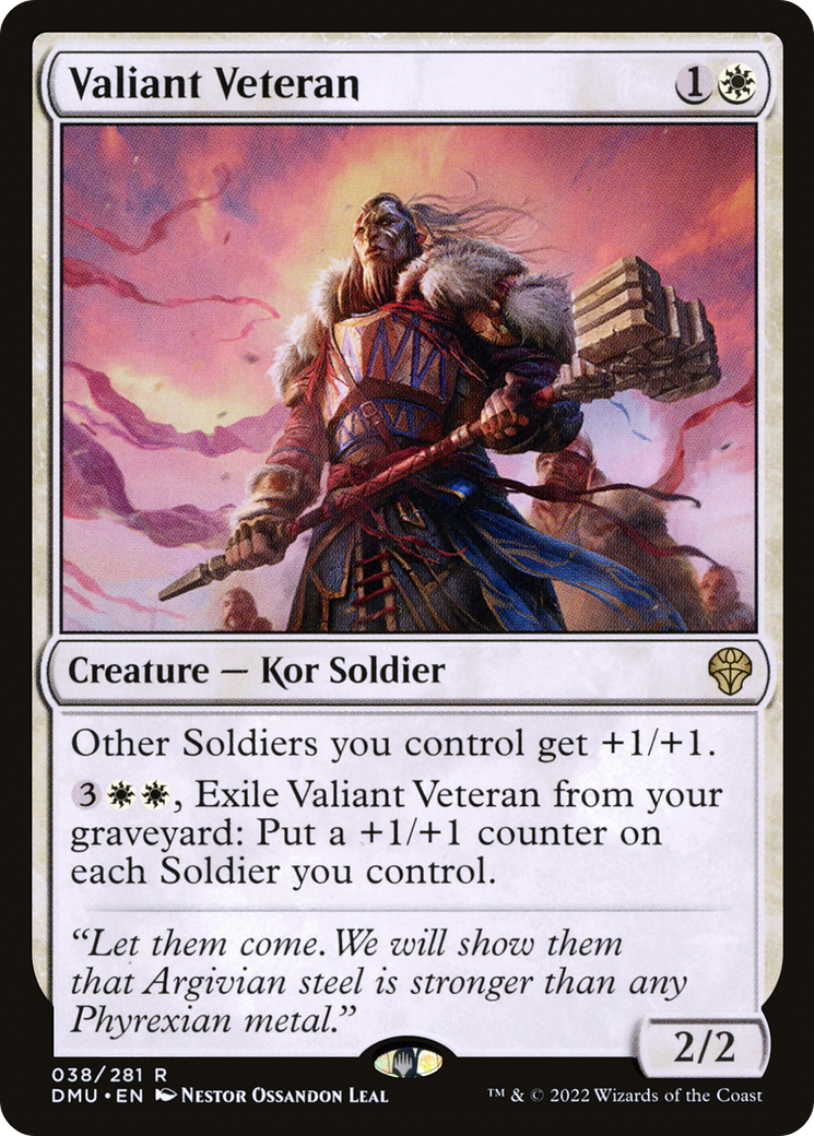 Valiant Veteran (DMU-038) (Foil)