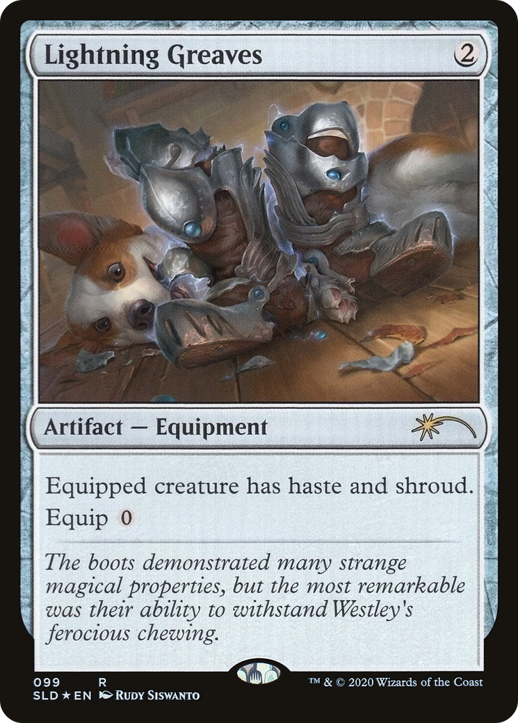 Lightning Greaves (SLD-099) (Foil)