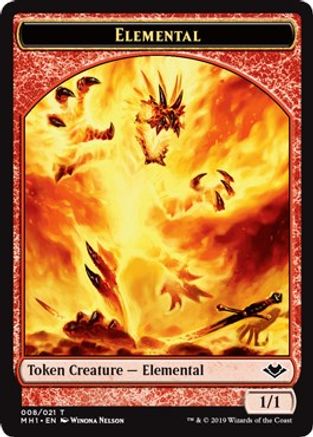 Elemental Token (008) (MH1-008) (Foil)