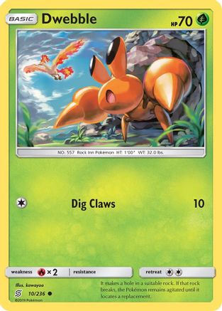 Dwebble (UNM-010) (Reverse Holofoil)