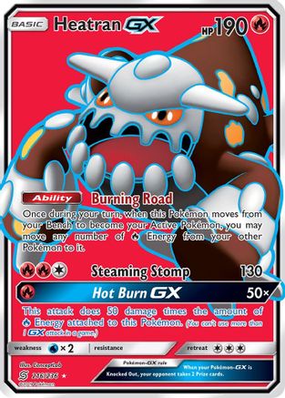 Heatran GX (Full Art) (UNM-216) (Holofoil)