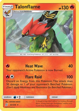 Talonflame (UNM-032) (Reverse Holofoil)
