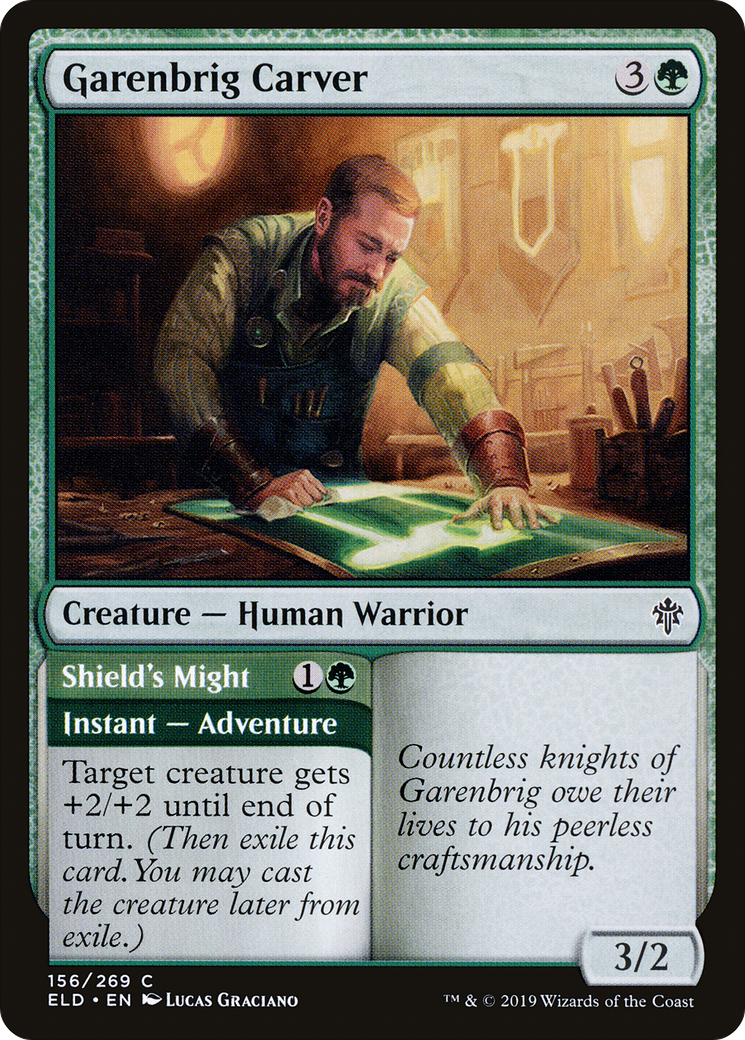 Garenbrig Carver // Shield's Might (ELD-156)