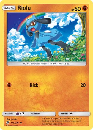 Riolu (115) (UNM-115) (Reverse Holofoil)