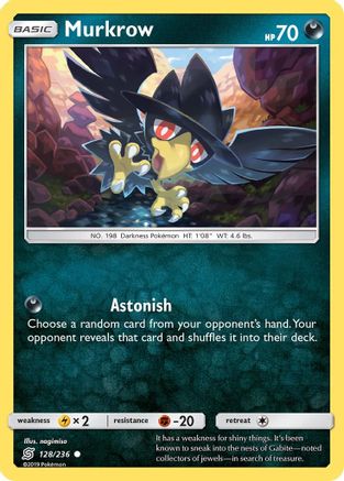 Murkrow (128) (UNM-128) (Reverse Holofoil)