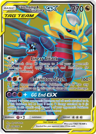 Garchomp & Giratina GX (Full Art) (UNM-228) (Holofoil)