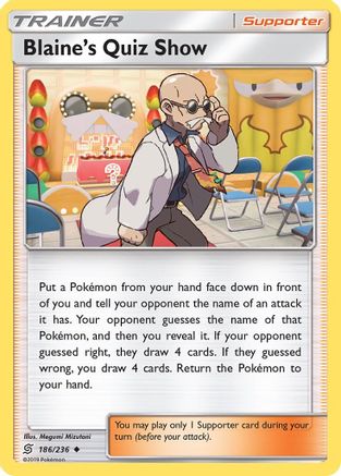 Blaine's Quiz Show (UNM-186) (Reverse Holofoil)