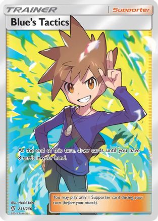 Blue's Tactics (Full Art) (UNM-231) (Holofoil)