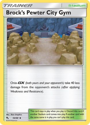 Brock's Pewter City Gym (HIF-054) (Reverse Holofoil)