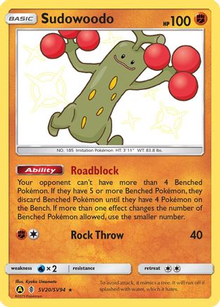 Sudowoodo (HIF:SV-SV20) (Holofoil)