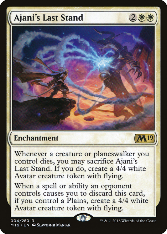 Ajani's Last Stand (M19-004) (Foil)