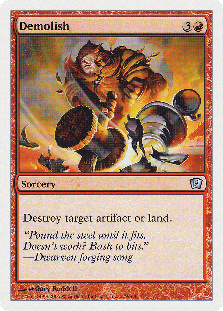 Demolish (9ED-179★) (Foil)