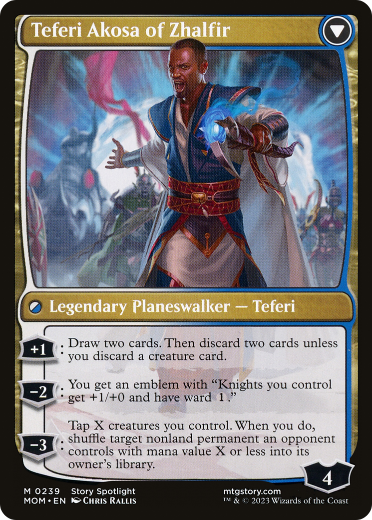 Invasion of New Phyrexia // Teferi Akosa of Zhalfir (MOM-239) (Foil)